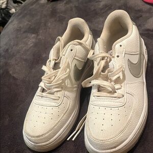 Nike White and Gray Athletic Shoes